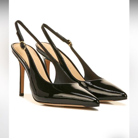 Veronica Beard Lisa Slingback Patent Leather Heels - Picture 4 of 5